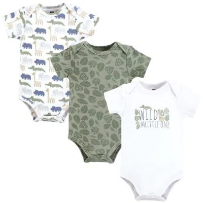 Hudson Baby Soft Cotton Bodysuit Triple Pack