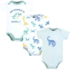 Hudson Baby Soft Cotton Bodysuit Triple Pack