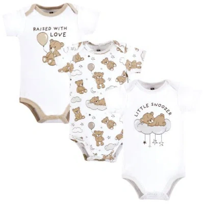 Hudson Baby Soft Cotton Bodysuit Triple Pack