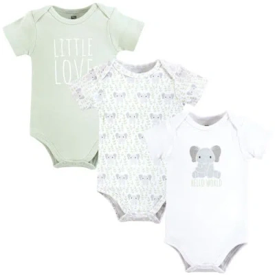 Hudson Baby Soft Cotton Bodysuit Triple Pack