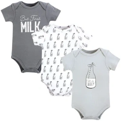 Hudson Baby Soft Cotton Bodysuit Triple Pack