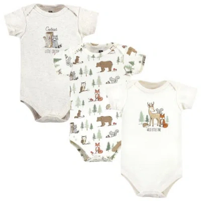 Hudson Baby Soft Cotton Bodysuit Triple Pack