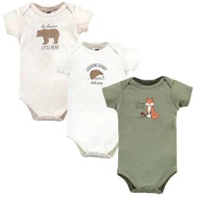 Hudson Baby Soft Cotton Bodysuit Triple Pack