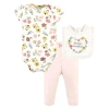 Hudson Baby Soft Cotton Layette Collection In Pink