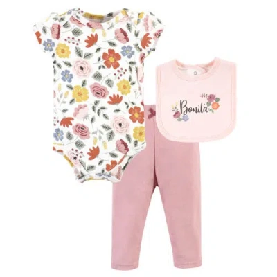 Hudson Baby Soft Cotton Layette Collection In Pink