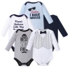 Hudson Baby Soft Cotton Long-sleeve Infant Bodysuit Bundle In Multi