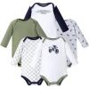 Hudson Baby Soft Cotton Long-sleeve Infant Bodysuit Bundle In Multi
