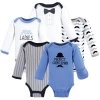 Hudson Baby Soft Cotton Long-sleeve Infant Bodysuit Bundle In Multi