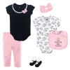 Hudson Baby Soft Cotton Outfit Collection In Pink
