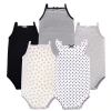 Hudson Baby Soft Cotton Sleeveless Bodysuit In Black
