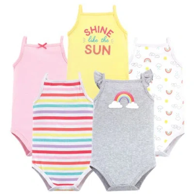 Hudson Baby Soft Cotton Sleeveless Bodysuit In Multi