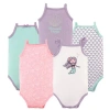Hudson Baby Soft Cotton Sleeveless Bodysuit In Multi