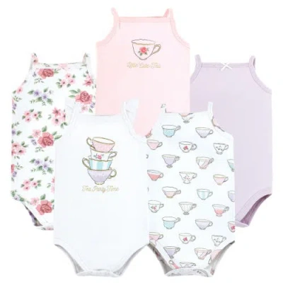 Hudson Baby Soft Cotton Sleeveless Bodysuit In Multi