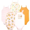 Hudson Baby Soft Cotton Sleeveless Bodysuit In Multi