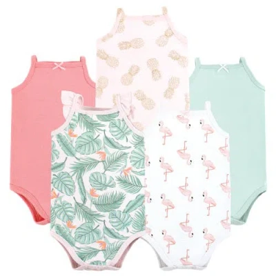 Hudson Baby Soft Cotton Sleeveless Bodysuit In Multi