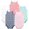 Hudson Baby Soft Cotton Sleeveless Bodysuit In Multi