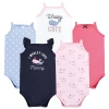 Hudson Baby Soft Cotton Sleeveless Bodysuit In Pink