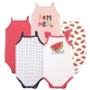 Hudson Baby Soft Cotton Sleeveless Bodysuit In Red