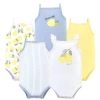 Hudson Baby Soft Cotton Sleeveless Bodysuit In Yellow