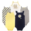 Hudson Baby Soft Cotton Sleeveless Bodysuit In Yellow