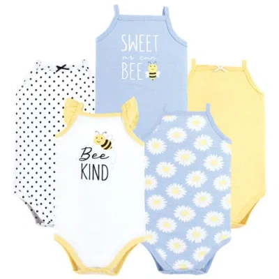 Hudson Baby Soft Cotton Sleeveless Bodysuit In Yellow