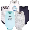 Hudson Baby Soft Cotton Sleeveless Bodysuits In Multi