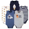 Hudson Baby Soft Cotton Sleeveless Bodysuits In Multi