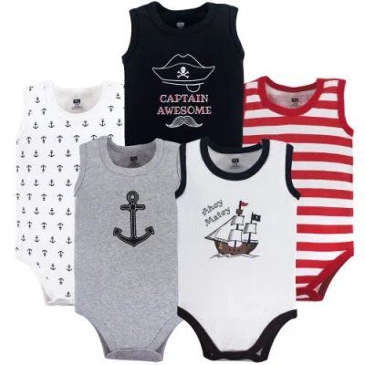 Hudson Baby Soft Cotton Sleeveless Bodysuits In Multi