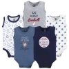 Hudson Baby Soft Cotton Sleeveless Bodysuits In Multi