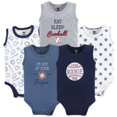 Hudson Baby Soft Cotton Sleeveless Bodysuits In Multi