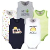 Hudson Baby Soft Cotton Sleeveless Bodysuits In Multi