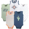 Hudson Baby Soft Cotton Sleeveless Bodysuits In Multi