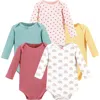 Hudson Baby Thermal Long Sleeve Bodysuits In Multi
