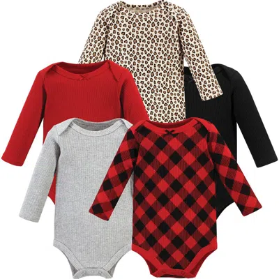 Hudson Baby Thermal Long Sleeve Bodysuits In Multi