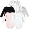 Hudson Baby Thermal Long Sleeve Bodysuits In Multi