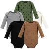 Hudson Baby Thermal Long Sleeve Bodysuits In Multi