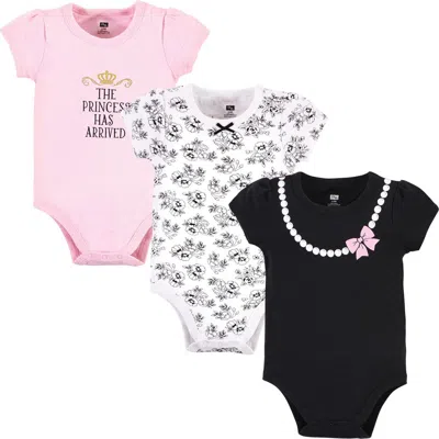 Hudson Baby Three-piece Set Of Cotton Bodysuits In Pink