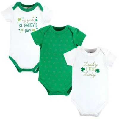 Hudson Baby Triple Pack Of Soft Cotton Bodysuits In Burgundy