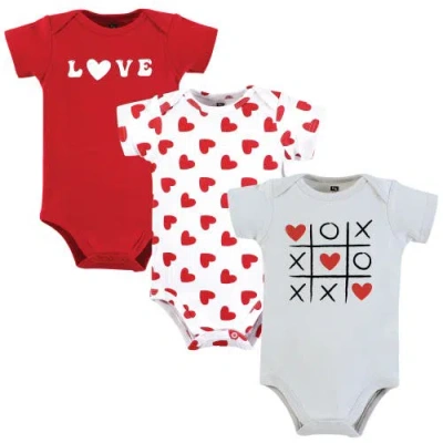 Hudson Baby Triple Pack Of Soft Cotton Bodysuits In Multi