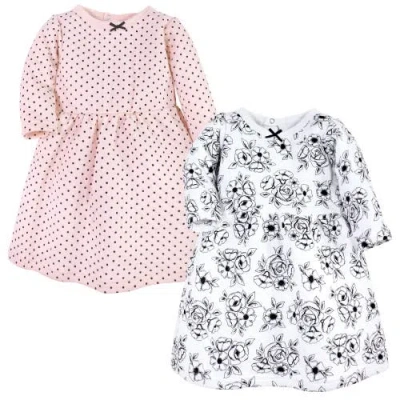 Hudson Baby Twin Pack Long-sleeve Dress Bundle In Multi
