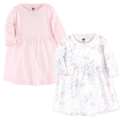 Hudson Baby Twin Pack Long-sleeve Dress Bundle In Multi