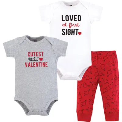 Hudson Baby Kids'  Two Bodysuits & Matching Pants Apparel Set In Gray