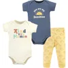 Hudson Baby Two Bodysuits & Matching Pants Apparel Set In Multi
