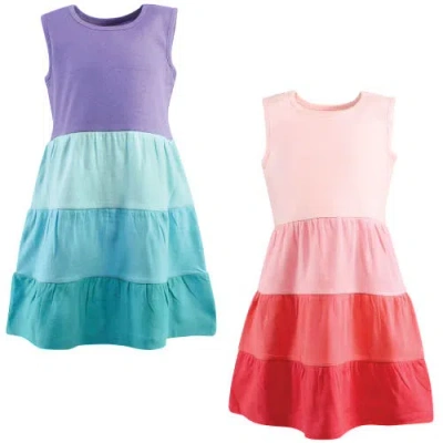 Hudson Baby Kids'  Two Pack Baby Dress Set In Multi