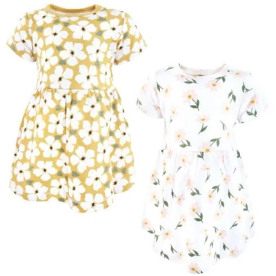 Hudson Baby Kids'  Two Pack Baby Dress Set In Animal Print