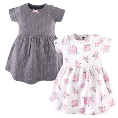 Hudson Baby Kids'  Two Pack Baby Dress Set In Blue