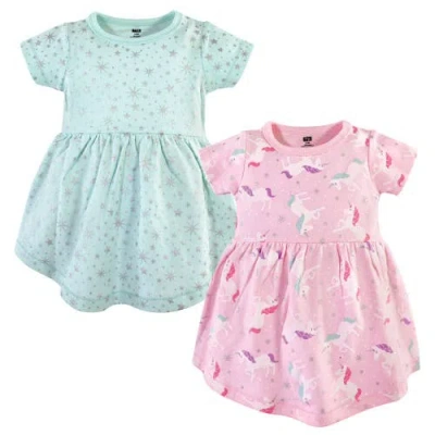 Hudson Baby Kids'  Two Pack Baby Dress Set In Green