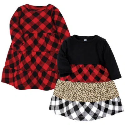 Hudson Baby Two Pack Of Long-sleeve Dress In Black