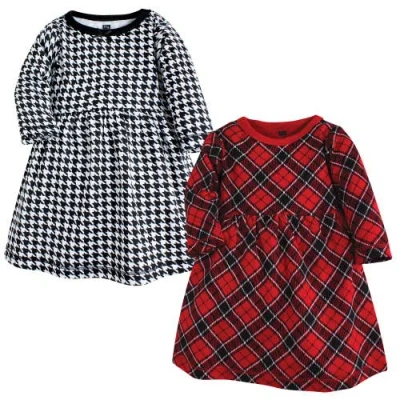 Hudson Baby Two-piece Long-sleeve Dresses Set In Multi