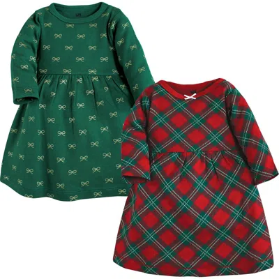 Hudson Baby Kids'  Two-piece Set Of Long-sleeve Dresses In Multi